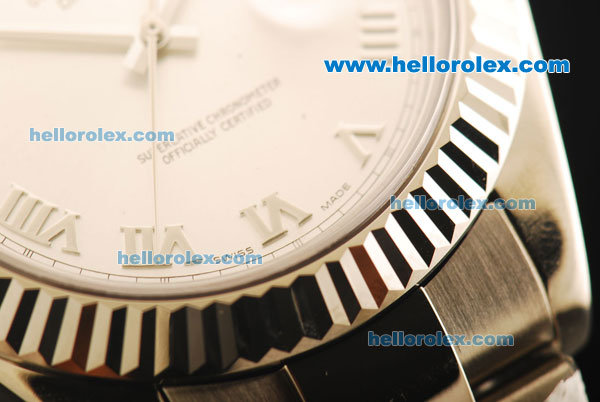 Rolex Datejust II Rolex 3135 Automatic Movement Full Steel with Silver Dial and Roman Numerals - Click Image to Close